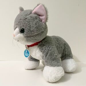 Build A Bear Promise Pets Cat Kitten Plush Stuffed Animal Grey White